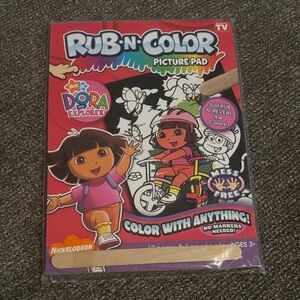 Nickelodeon Dora the Explorer Rub 'n Color Picture Pad